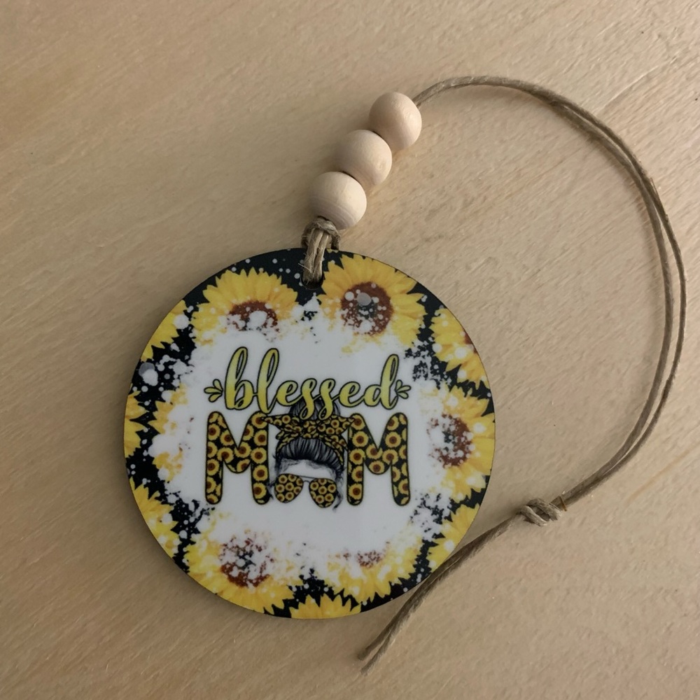 Blessed Mom Car Charms/Ornaments